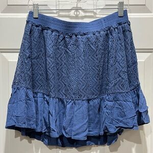 Umgee Blue Mini Skirt Women’s Sz Large ~NWT!